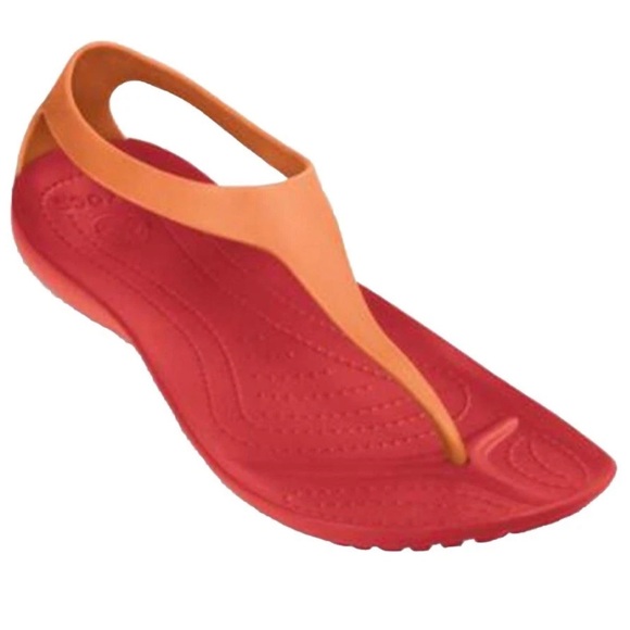 Crocs Serena Sexy Flip Flop Sandal Thong Slingback Shoe - Picture 1 of 8